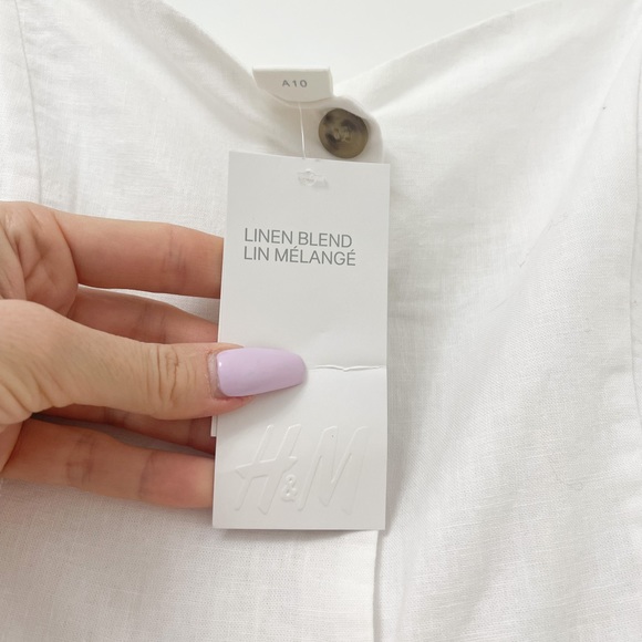 *NWT* H&M Linen Blend Dress - Picture 6 of 6